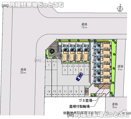 印西市木下南2－1－1の月極駐車場2