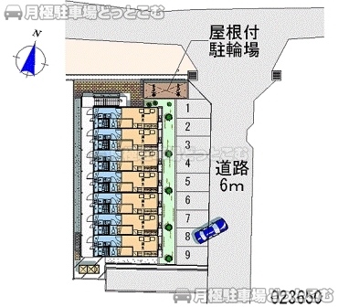 岡山市北区北長瀬表町2－15－20の月極駐車場2