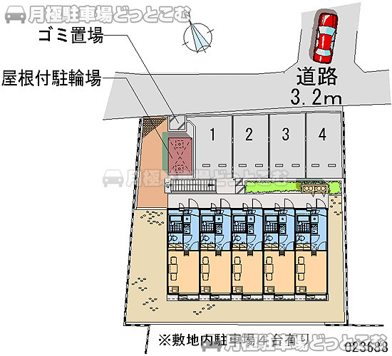 横浜市泉区和泉中央北2－24－16の月極駐車場1