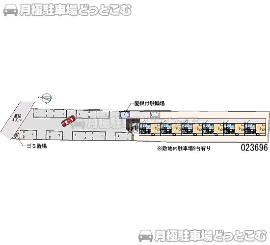 長野市中御所5－12－21の月極駐車場2