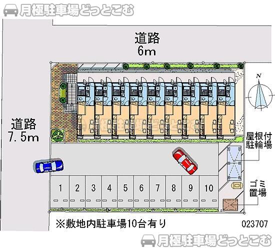 松本市旭1－2－4の月極駐車場2