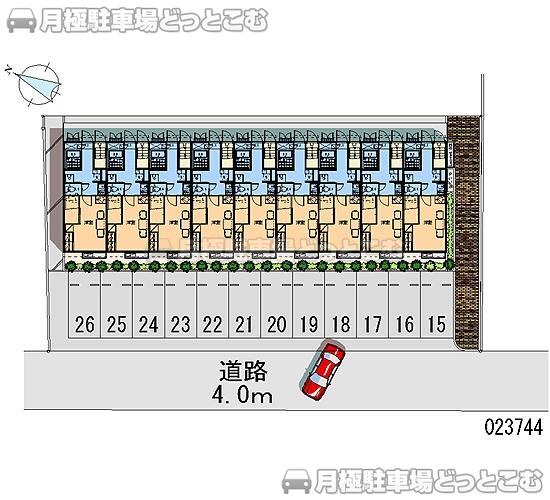 大野城市御笠川1－3－12の月極駐車場2