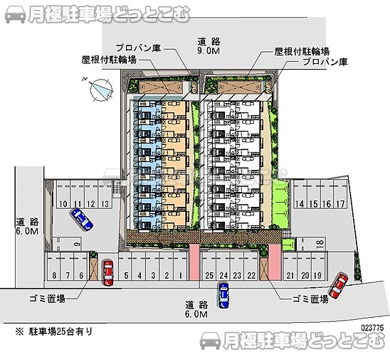 糸島市美咲が丘1－12－19の月極駐車場1