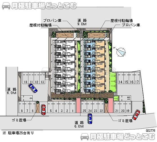 糸島市美咲が丘1－12－18の月極駐車場1