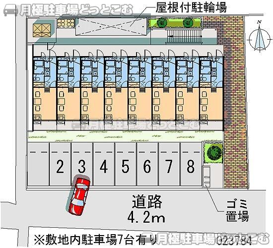 大阪市鶴見区横堤3－6－60の月極駐車場2