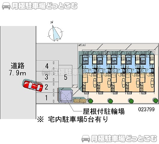 青森市緑1－15－11の月極駐車場2