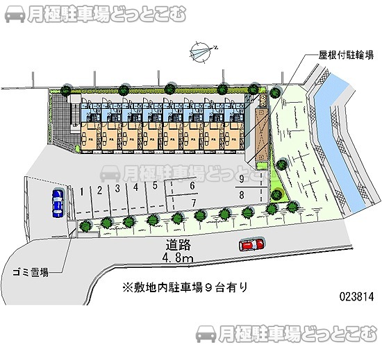 秦野市南矢名1005－15の月極駐車場1