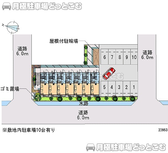 福岡市西区泉1－22－17の月極駐車場1