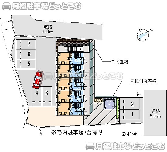 福島市松川町天王原82－3の月極駐車場2