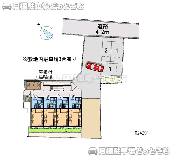彦根市錦町9－4の月極駐車場2