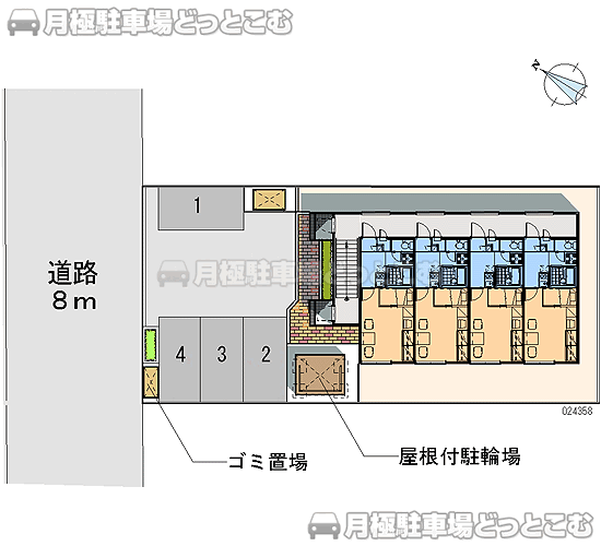 江別市幸町30－14の月極駐車場2