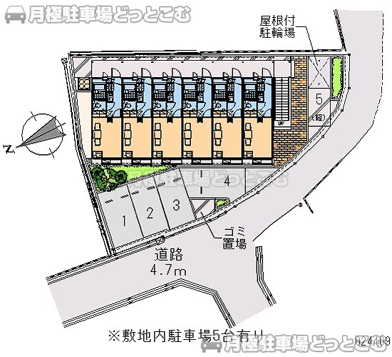 枚方市釈尊寺町10－10の月極駐車場2