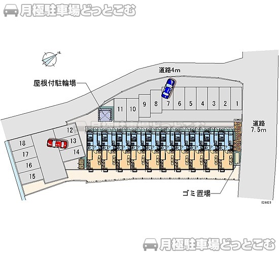 青森市油川岡田27の月極駐車場2