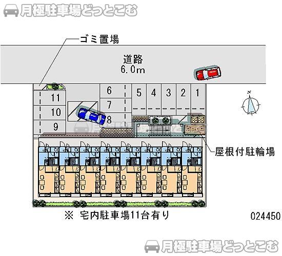 安城市桜井町桜西1－13－2の月極駐車場2