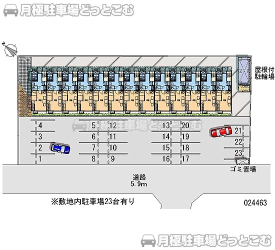 滑川市上小泉389の月極駐車場1