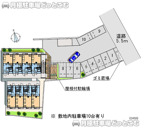 稲沢市小沢3－13－31の月極駐車場1