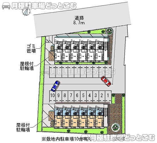 静岡市清水区蒲原5111－1－1－2の月極駐車場1