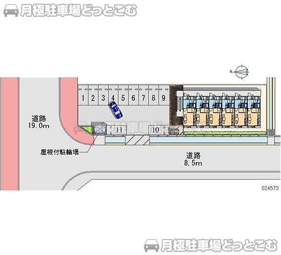 本宮市本宮万世201－1の月極駐車場1