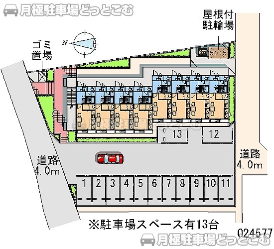静岡市清水区三保910－4の月極駐車場1