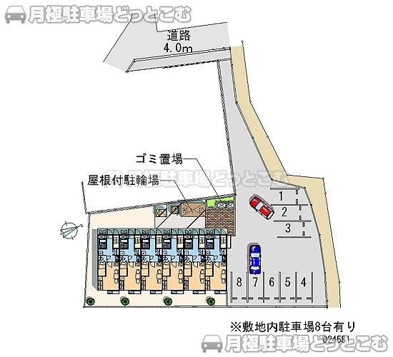 富士宮市東阿幸地802の月極駐車場2