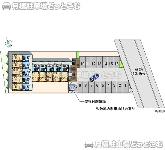 札幌市清田区里塚緑ケ丘9－4－5の月極駐車場2