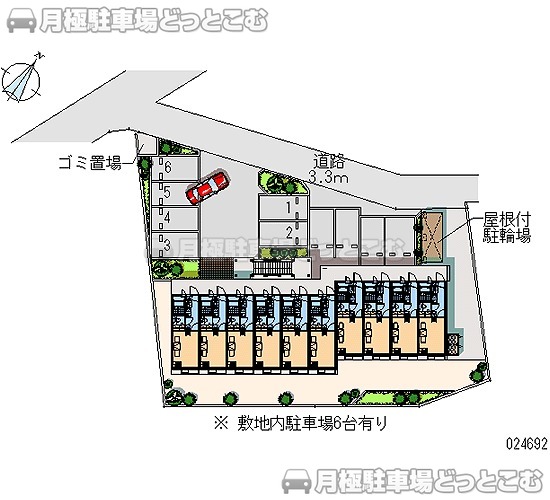 日野市東平山3－18－4の月極駐車場2