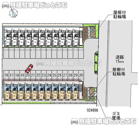 沼津市原町中3－14－5の月極駐車場2