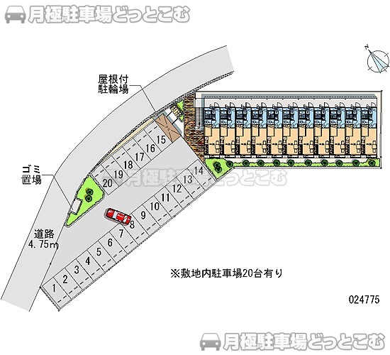 速見郡日出町豊岡28－1の月極駐車場1