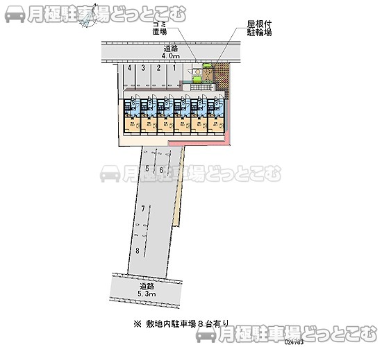 香美市土佐山田町宝町2－6－29の月極駐車場2
