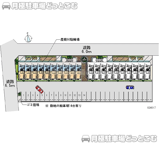豊田市泉町1－6－1の月極駐車場2