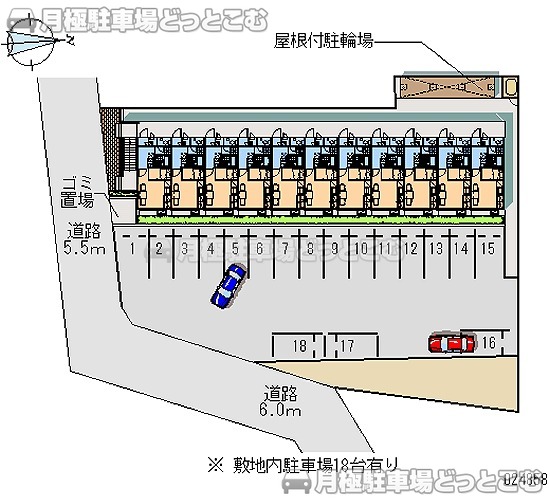 出雲市塩冶町1351－2の月極駐車場2