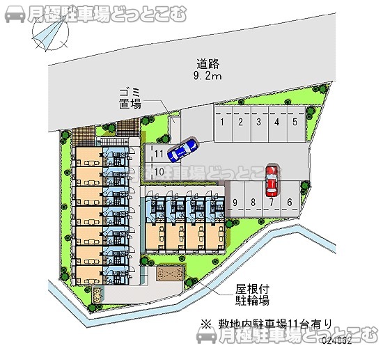 鎌倉市津西1－17－6の月極駐車場2