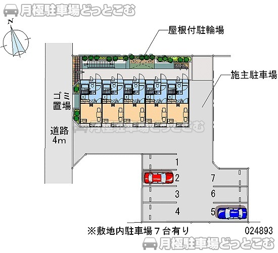 厚木市林2－22－19の月極駐車場1