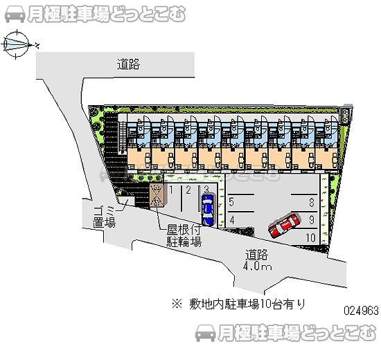 堺市中区毛穴町194－1の月極駐車場1