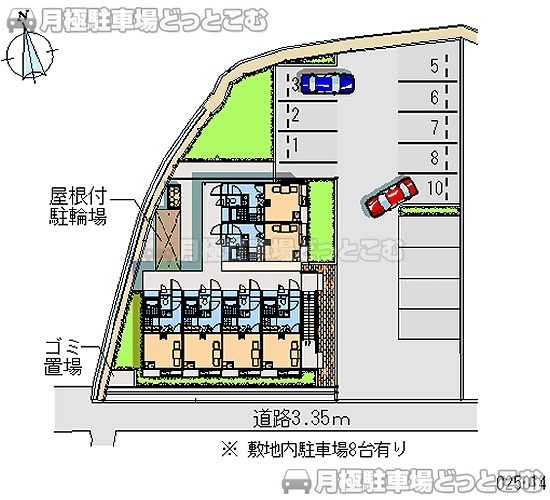 富田林市若松町4－10－47の月極駐車場1