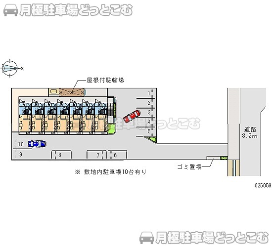 松江市春日町45の月極駐車場1