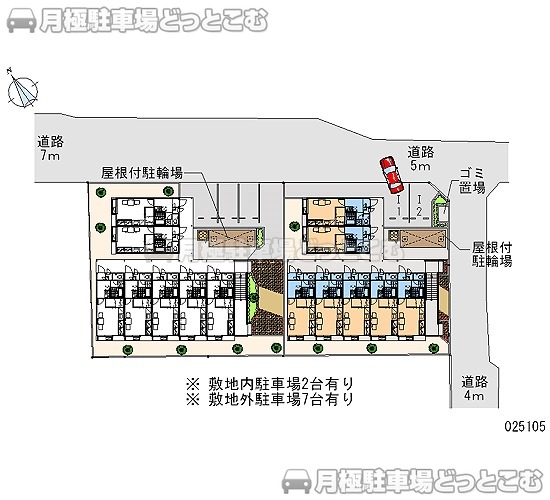 光市光井1－15－1の月極駐車場1