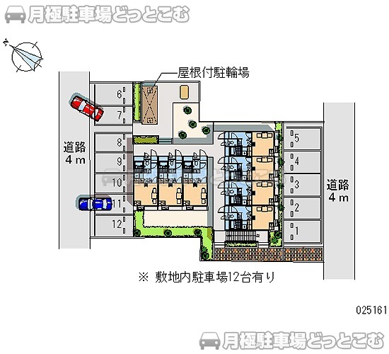 新潟市東区粟山2－14－31の月極駐車場1