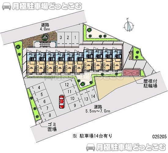 湖西市鷲津849－1の月極駐車場1