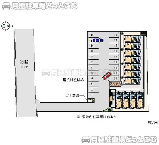 山口市小郡給領町3－12の月極駐車場2