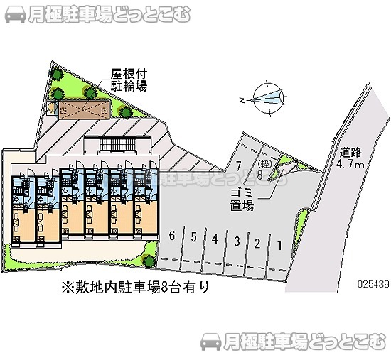 舞鶴市行永小竹道446－2の月極駐車場2