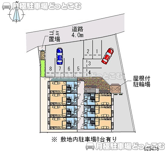 徳島市鮎喰町1－68の月極駐車場1