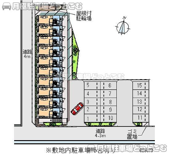 島田市東町2646－1の月極駐車場2