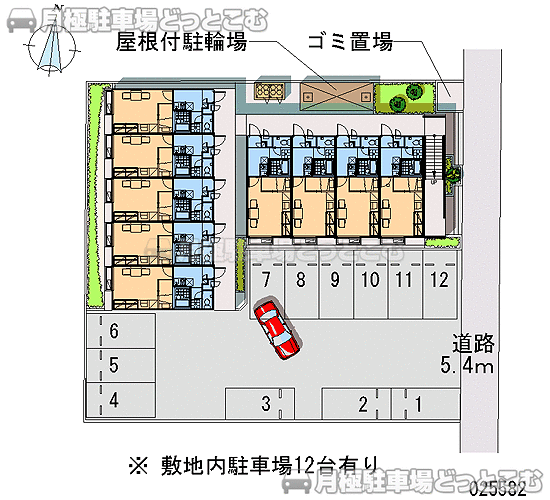 名古屋市南区弥次ヱ町1－15の月極駐車場1