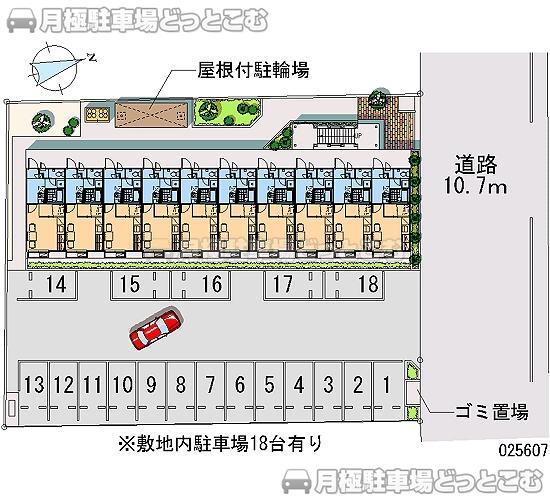 伊勢崎市境上渕名1103－3の月極駐車場2