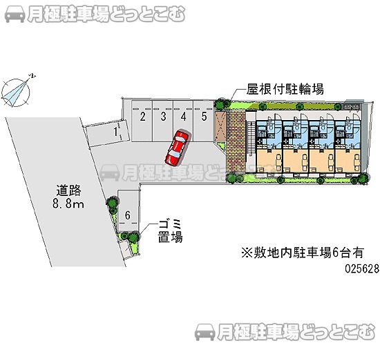 愛甲郡愛川町中津3437－4の月極駐車場1