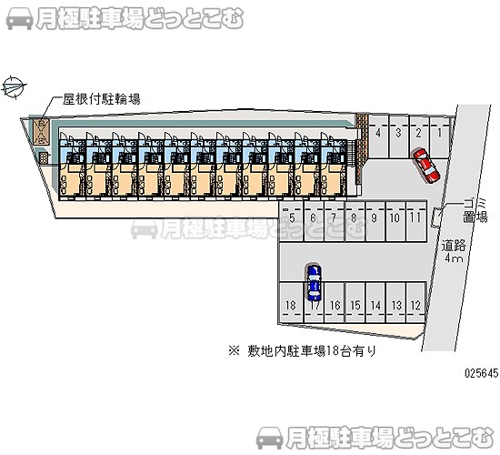 水戸市見川3－935－4の月極駐車場1