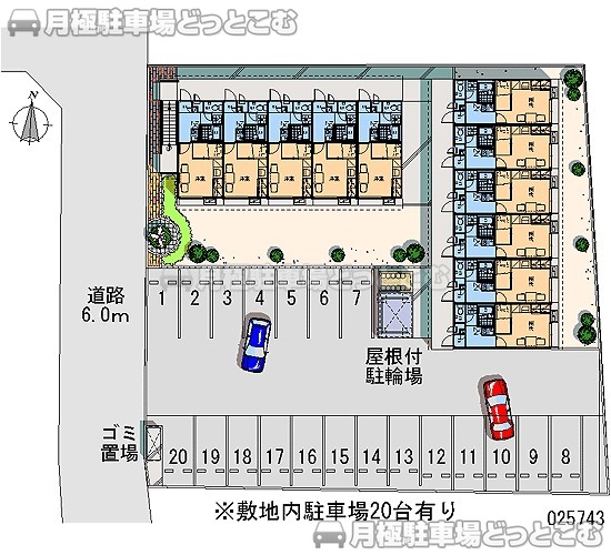 金沢市入江1－553の月極駐車場1
