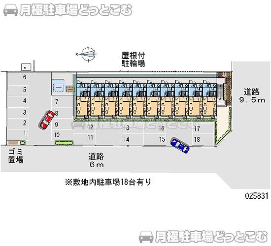 鶴岡市大塚町39－43の月極駐車場2
