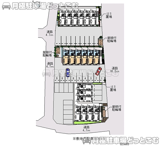 愛甲郡愛川町中津1001－4の月極駐車場2